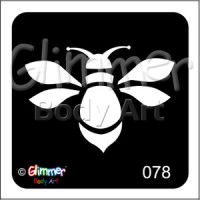 Glitter tattoo 078 Bumble Bee Pack Of 5 (078 Bumble Bee Pack Of 5)